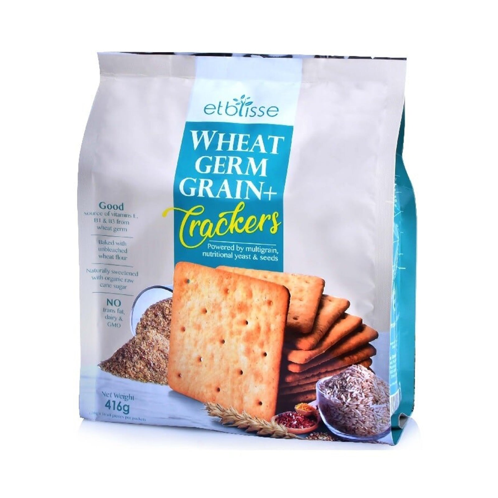 Etblisse Wheat Germ Grain+ Crackers 26g x 16