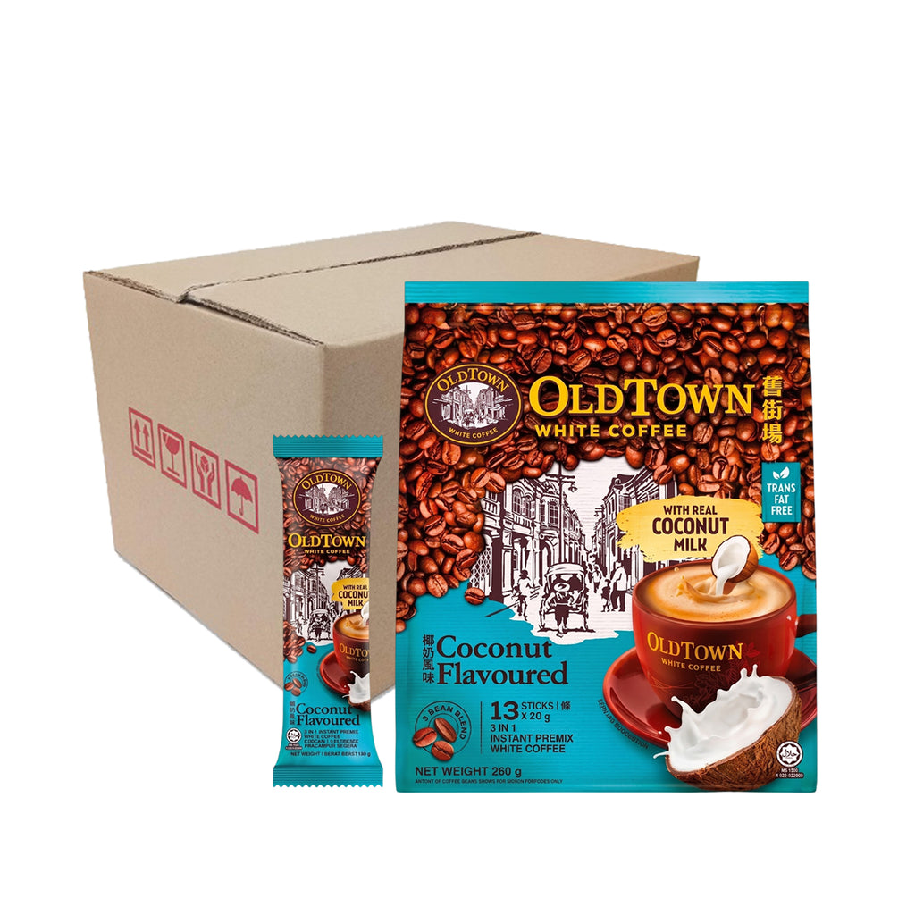 Old Town Coconut Flavoured Instant 3in1 Premix White Coffee 20g x 13