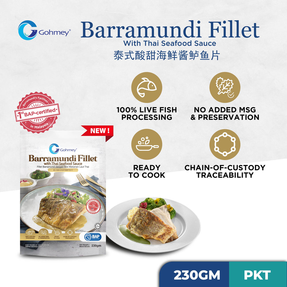 Gohmey Barramundi Portion with Thai Seafood Sauce 230g+/-