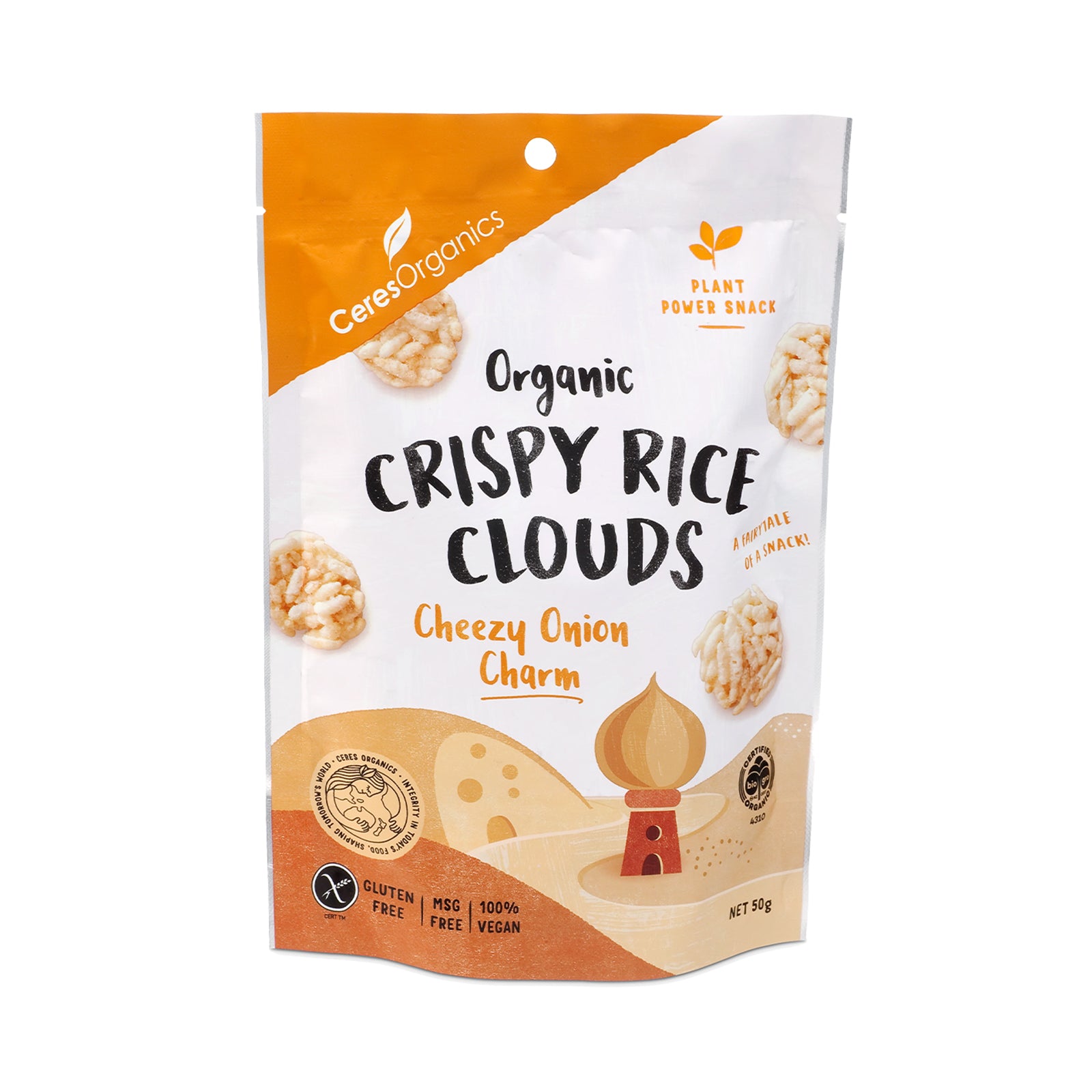 Ce Bio Crispy Rice Cloud Cheesy Onion 50g