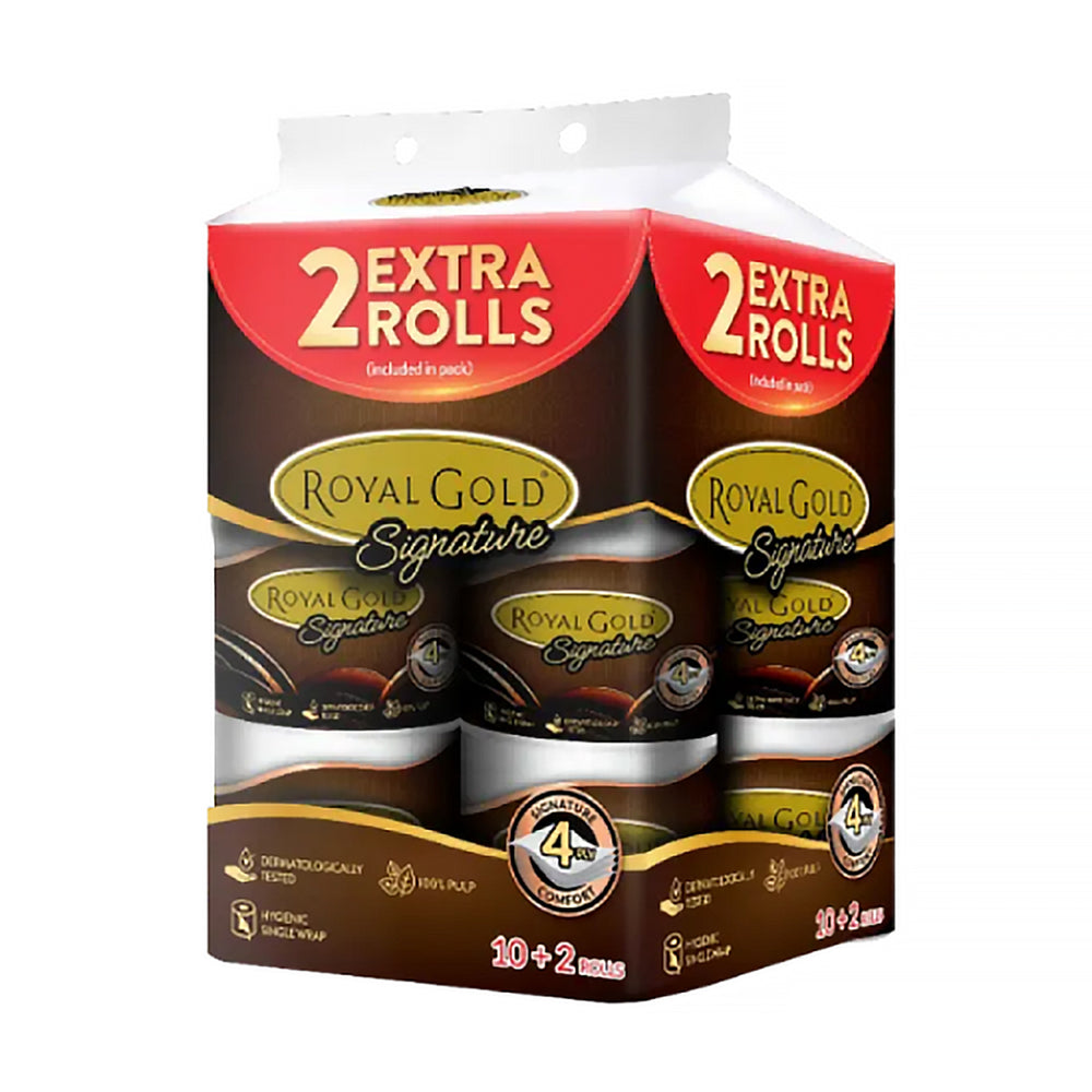 Royal Gold Signature Toilet Roll 4ply 10rolls