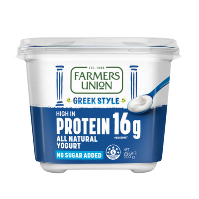 Farmers Union Greek Style Natural High Protein Yogurt 900g