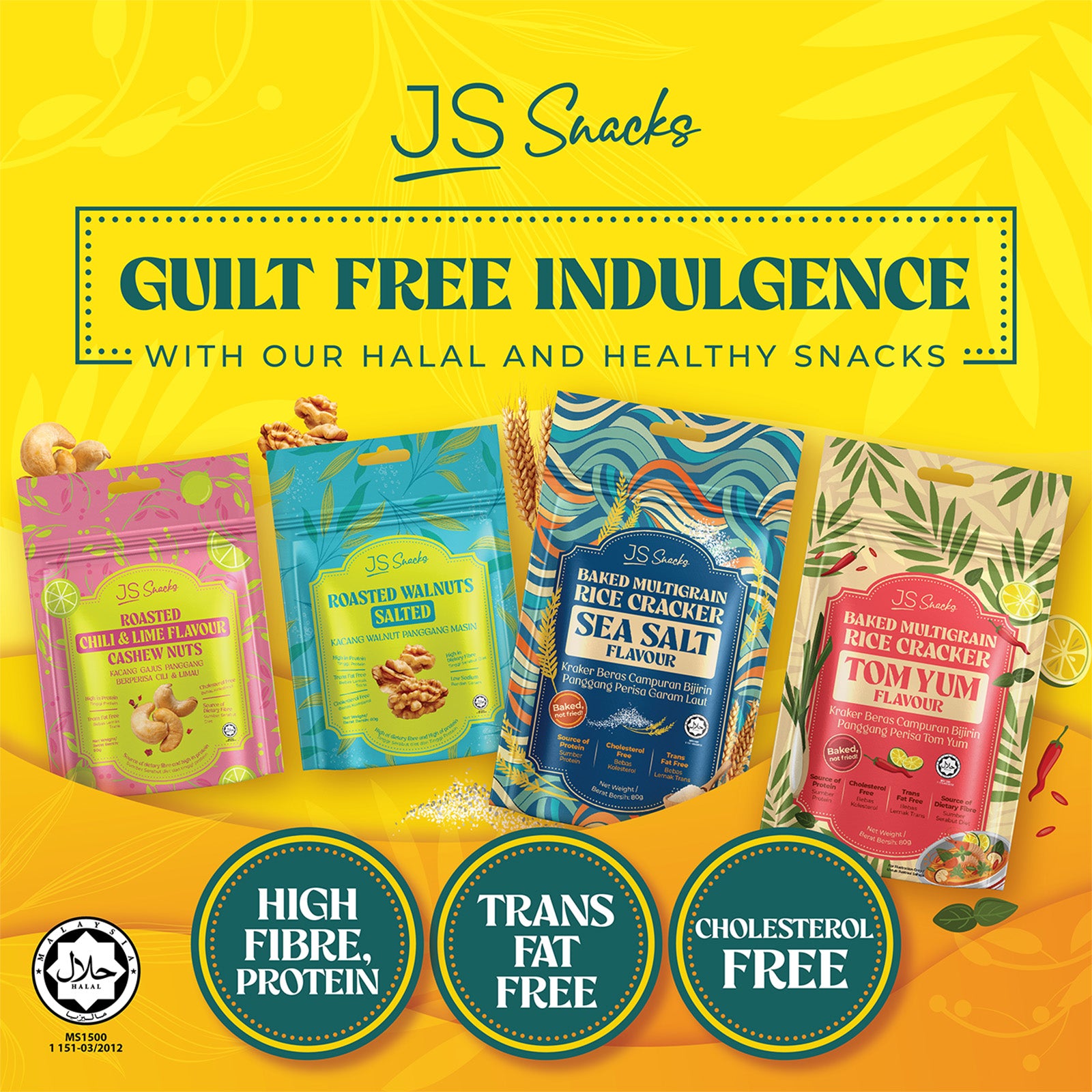 JS Snacks Sea Salt Rice Cracker 80g