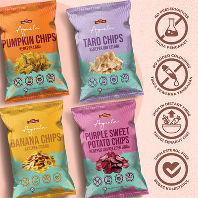 Grab Signatures x Agrain Purple Sweet Potato Chips 60g