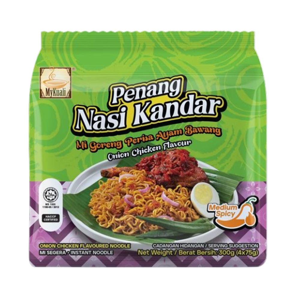 Mykuali Penang Nasi Kandar Onion Chicken Instant Noodles 75g x 4