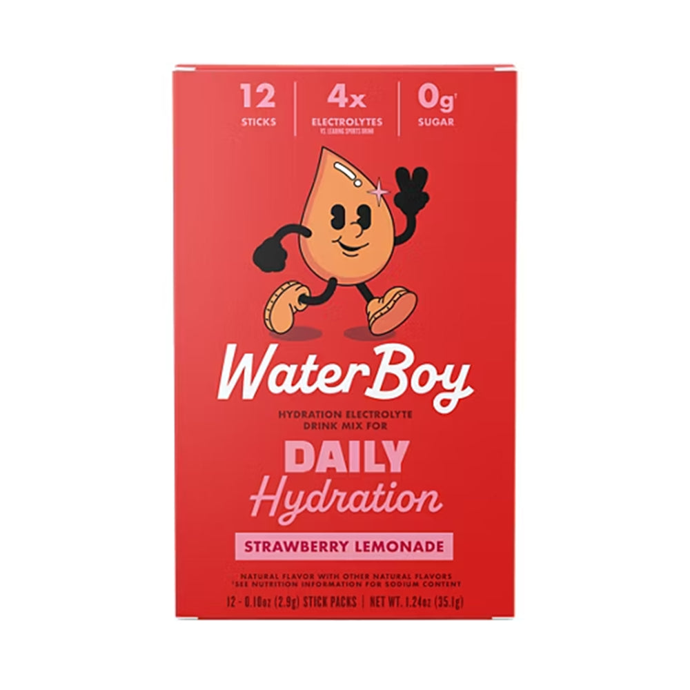 Waterboy Daily Hydration Strawberry Lemonade Drink 12sticks/pack