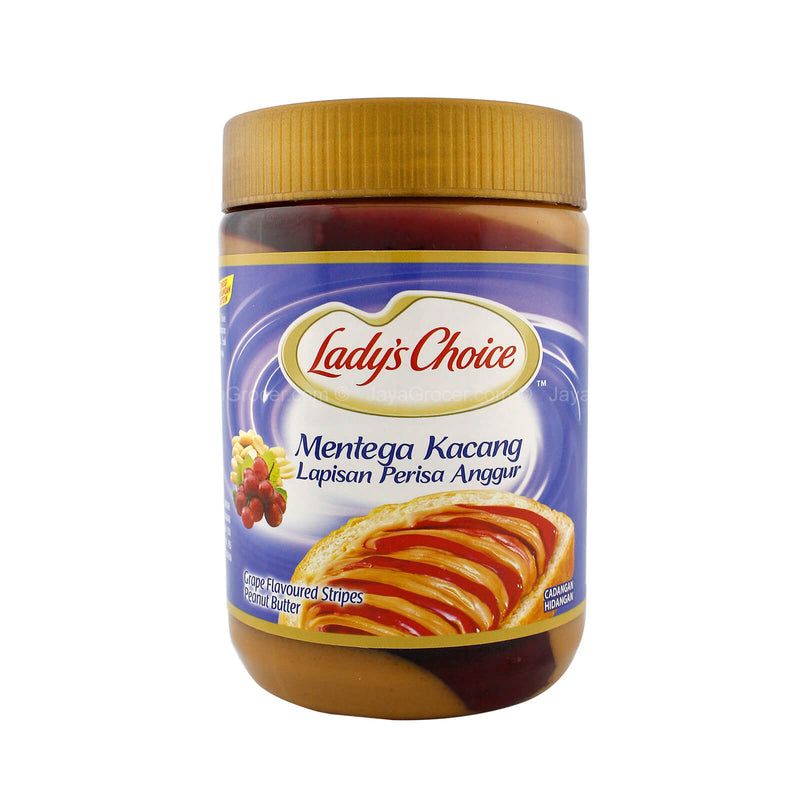 Ladys Choice Grape Flavored Stripes Peanut Butter 530g