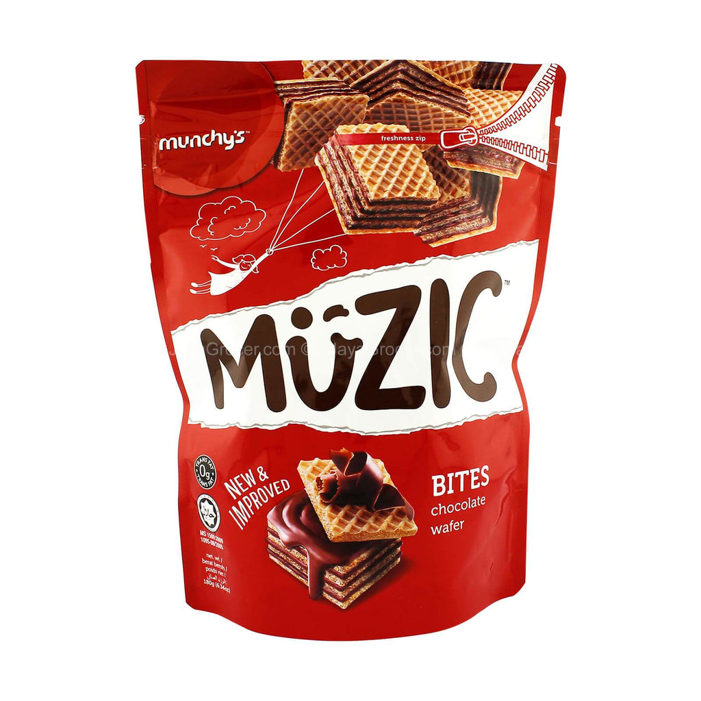 MunchyÃ¢â‚¬â„¢s Muzic Chocolate Wafer Bites 180g