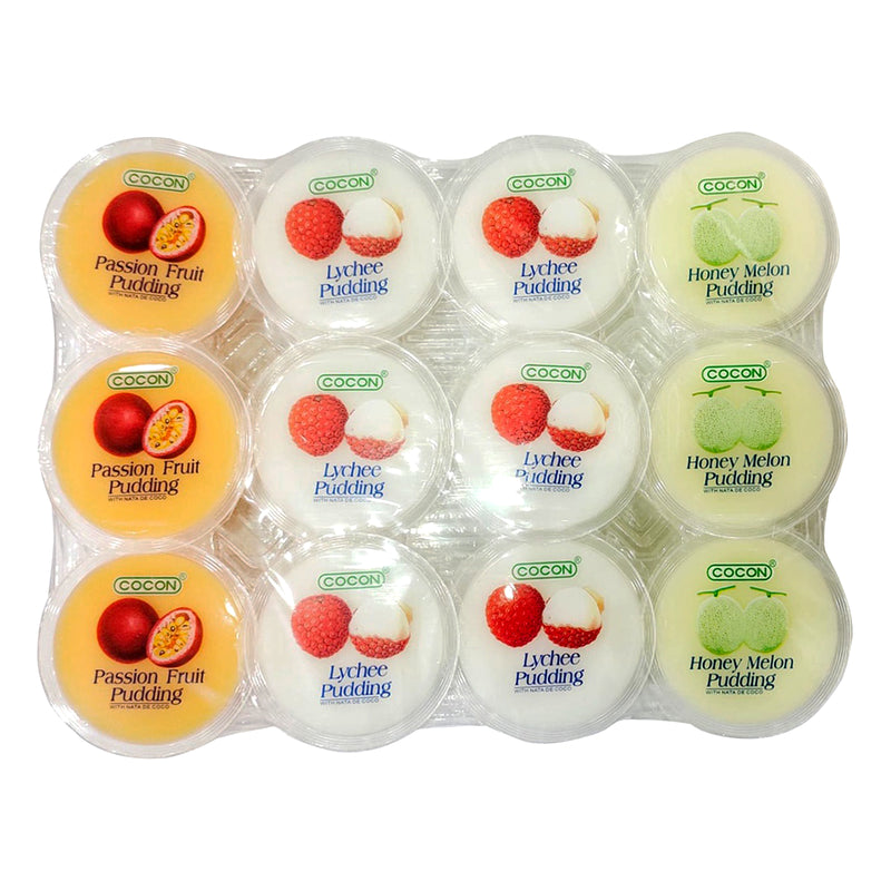 Cocon Nata Decoco Pudding Assorted Flavour 80g x 12