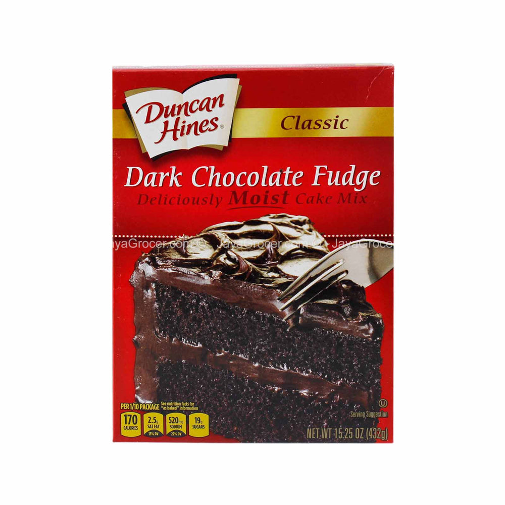 Duncan Hines Dark Chocolate Fudge Cake Mix 468g
