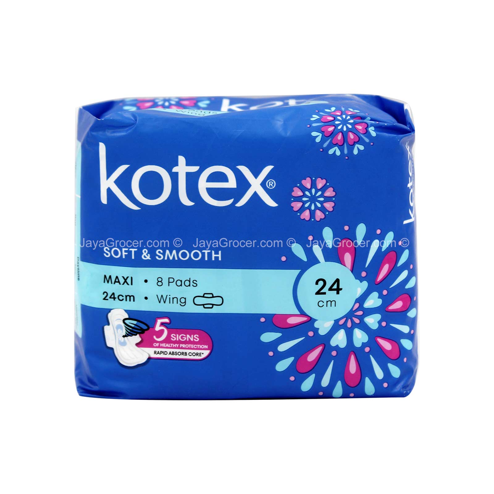 Kotex Soft and Smooth Maxi Wing Pad 24cm x 10