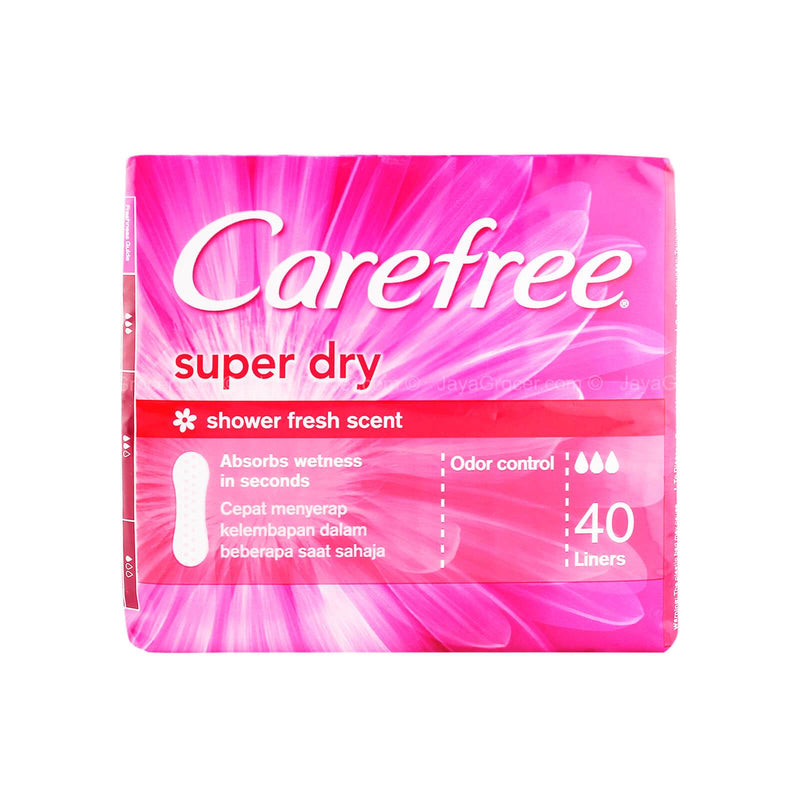 Carefree Super Dry Scented Pantiliner 40liners