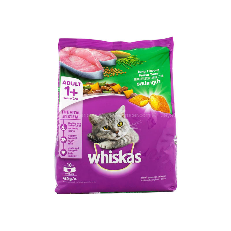 Whiskas Adult Cat Dry Food Tuna Flavour 480g