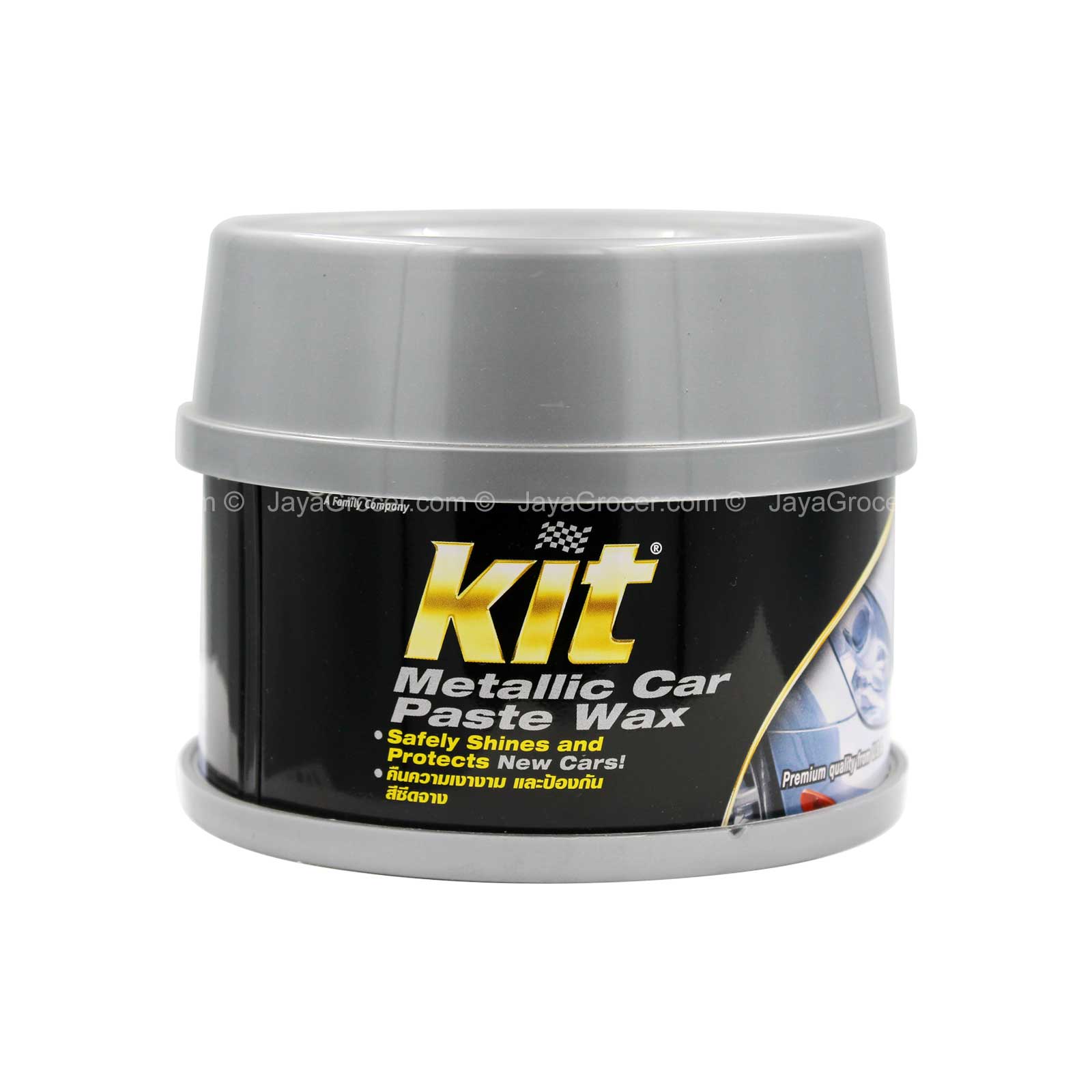 Kit Metallic Car Paste Wax 340g