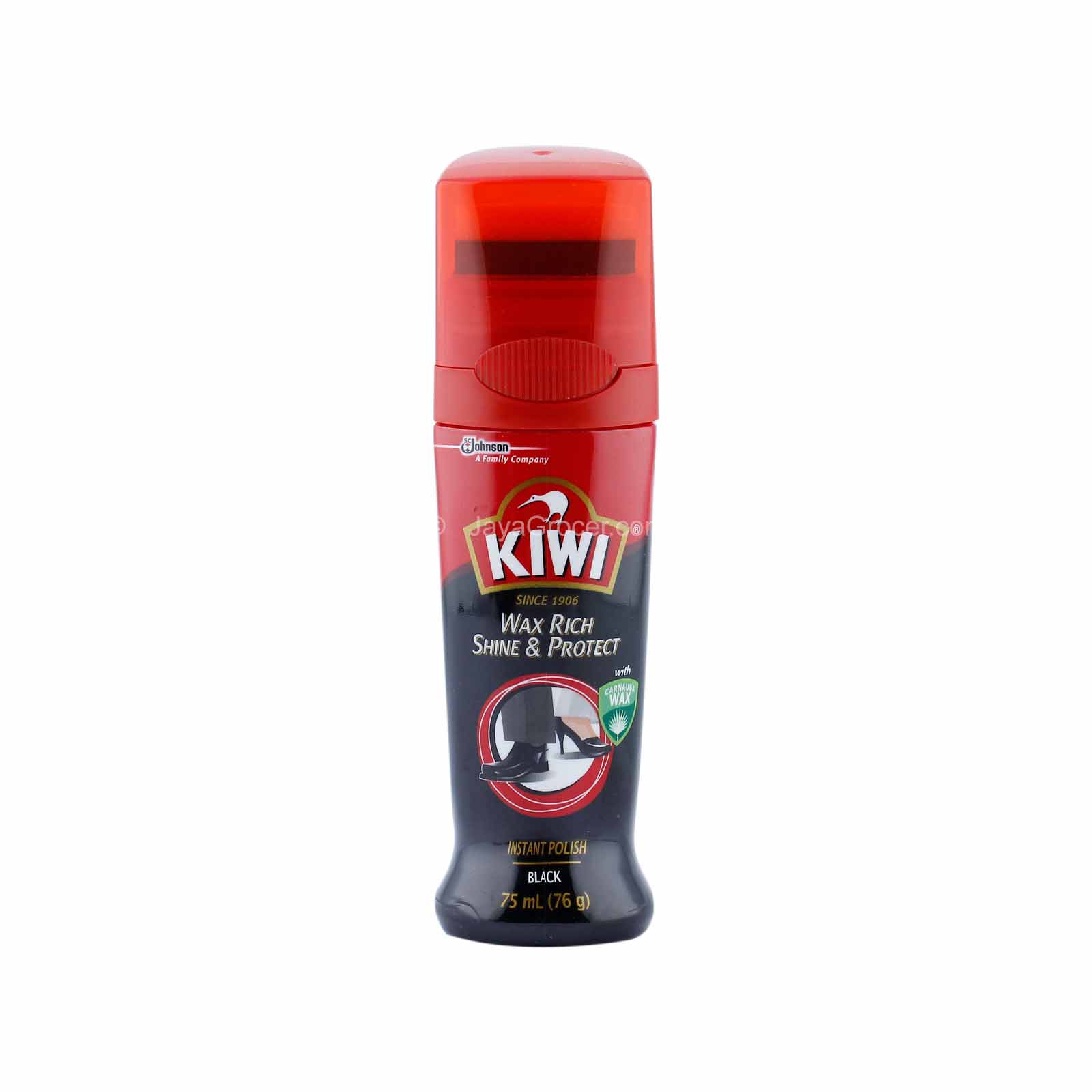 Kiwi Shoes Wax Rich Shine & Protect Black Color 75ml