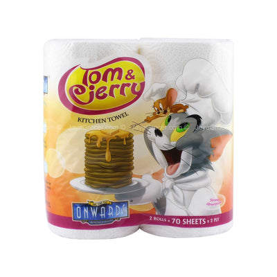 Onwards Tom & Jerry Kitchen Towel 70sheets x 2