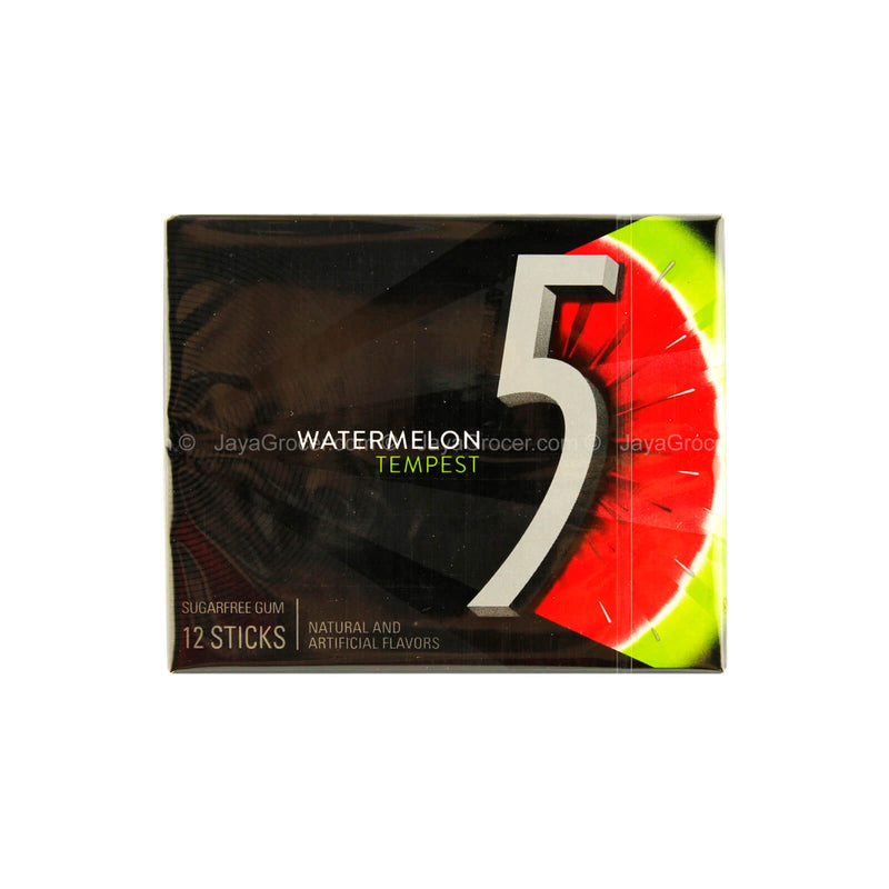 5 Gum Watermelon Tempest Sugar Free Gum 12 pcs/pack