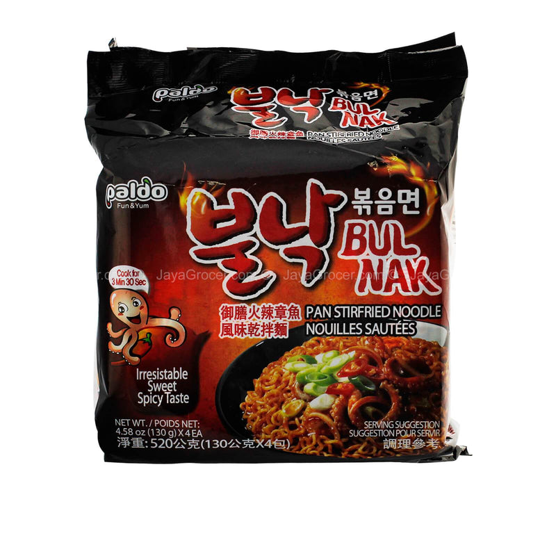 Paldo Bul Nak Pan Stir Fried Instant Noodle 130g x 4