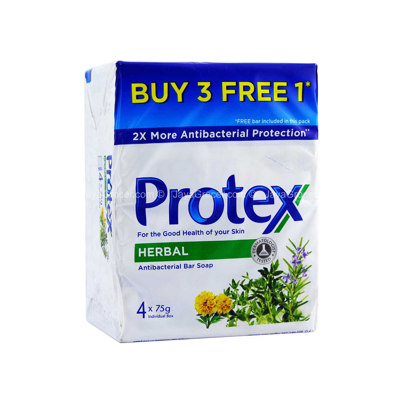 Protex Herbal Antibacterial Soap Bar 75g x 4