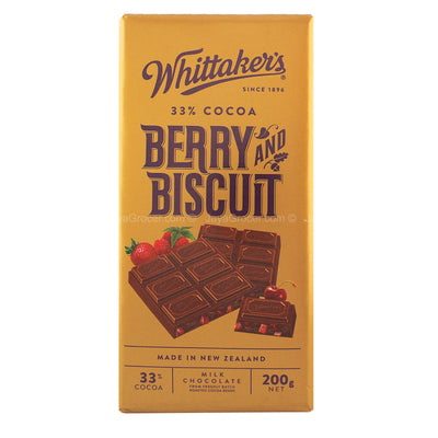 Whittaker's Berry & Biscuit Milk Chocolate 200g