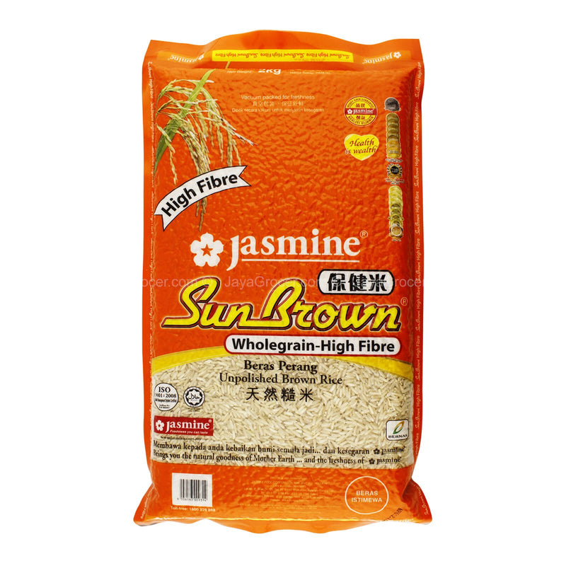 JASMINE SUNBROWN HIGH FIBRE 2KG *1