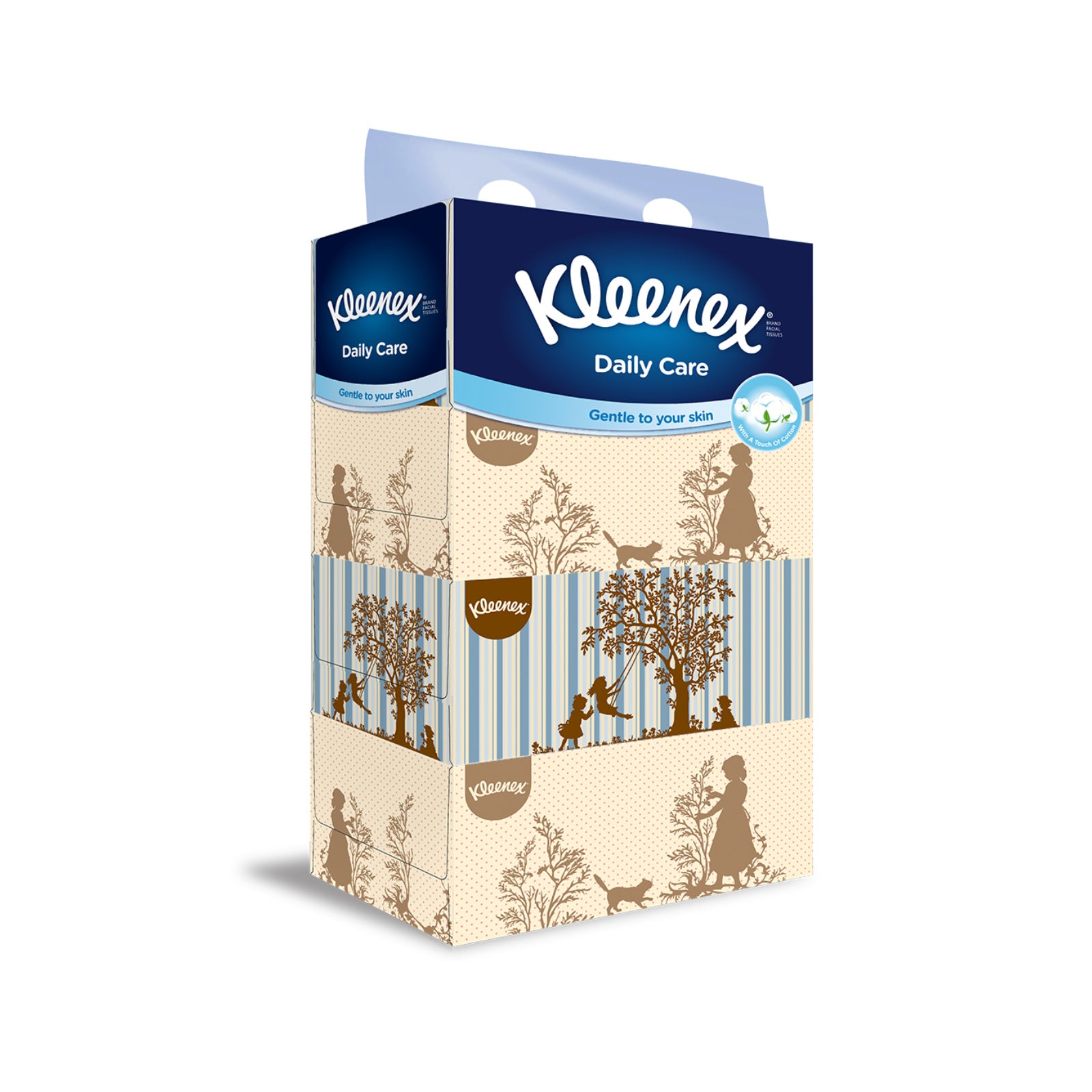 Kleenex Floral Vintage Facial Tissue 150pcs x 4
