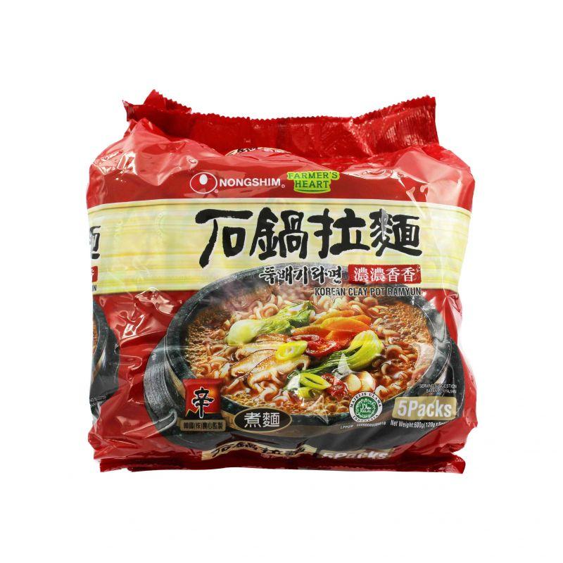 Nongshim Korean Clay Pot Ramyun Noodle 120g x 5