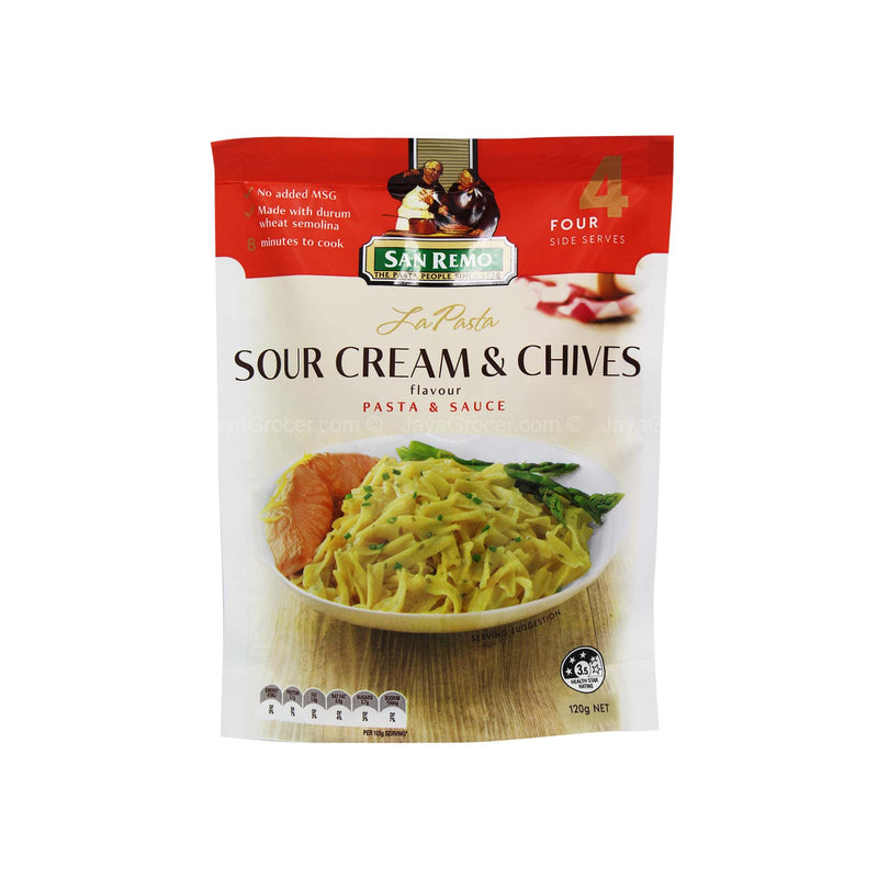 SAN REMO SOUR CREAM & CHIVES 120G *1