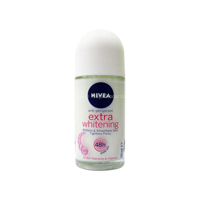Nivea Extra Whitening Anti-Perspirant Roll-On Deodorant 50ml