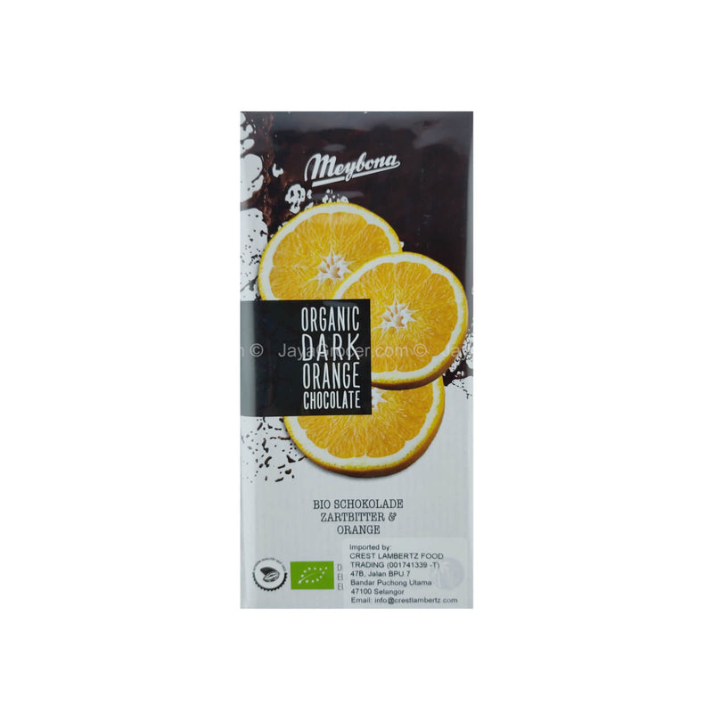 Meybona Organic Dark Orange Chocolate 100g