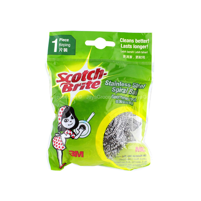 Scotch-Brite Stainless Steel Spiral Ball 1set