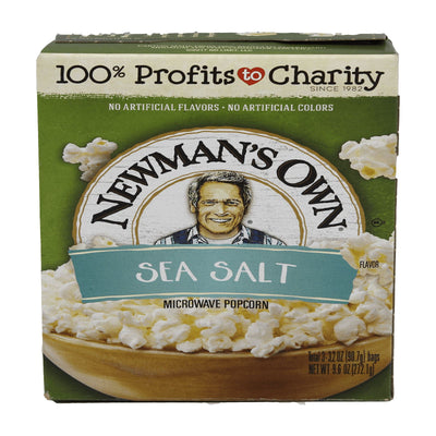Newman's Own Sea Salt Flavoured Microwave Popcorn 272.1g