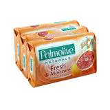 Palmolive Naturals Fresh & Moisture Soap Bars 80g x 3