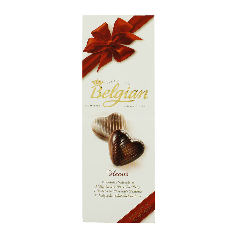 Belgian Hearts Chocolate 65g