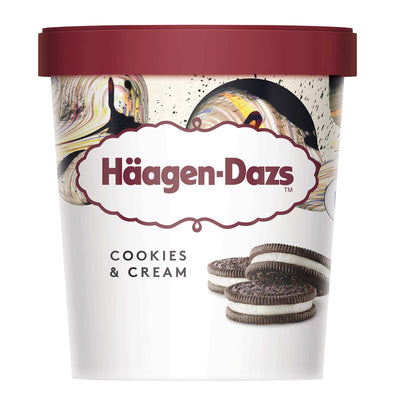 Haagen Dazs Cookies and Cream Ice Cream 100g