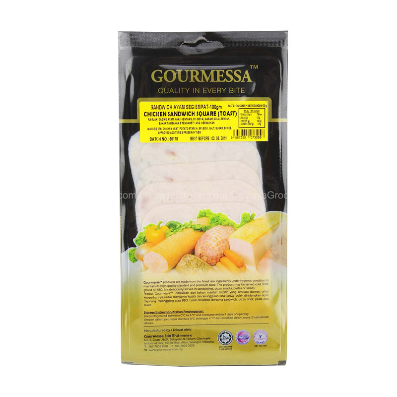 Gourmessa Chicken Sandwich Square 100g