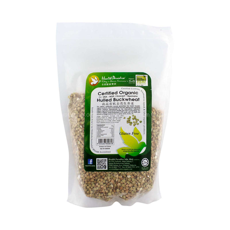 Health Paradise Organic Hulled Buckwheat 500g