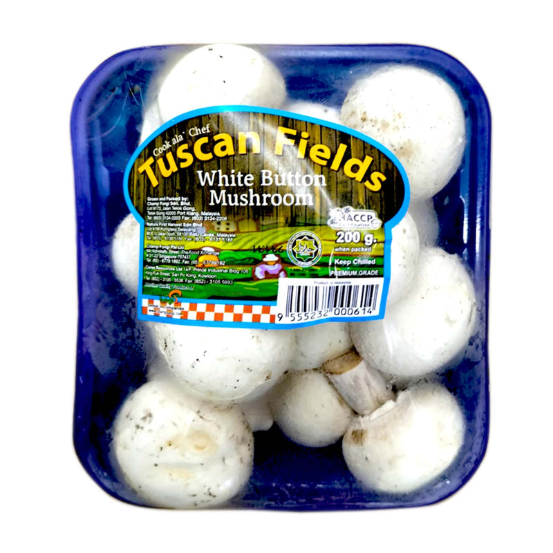 Tuscan Fields White Button Mushroom 200g