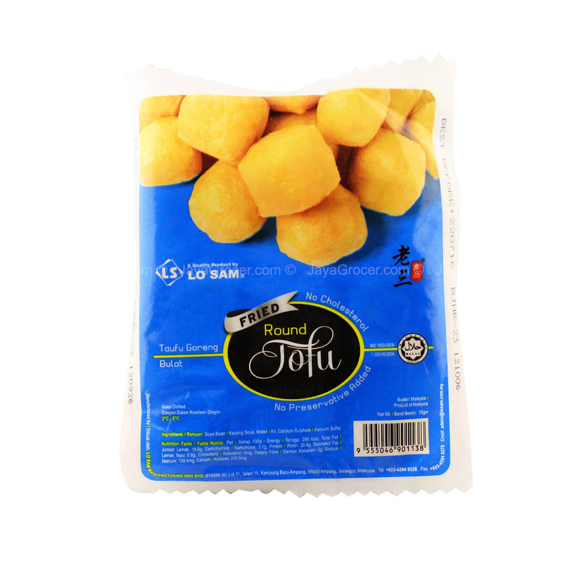 Lo Sam Fried Round Tofu 70g