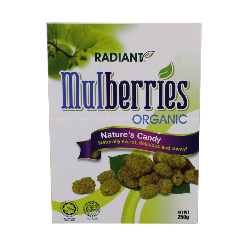 Radiant Whole Food Organic Mulberries 250g