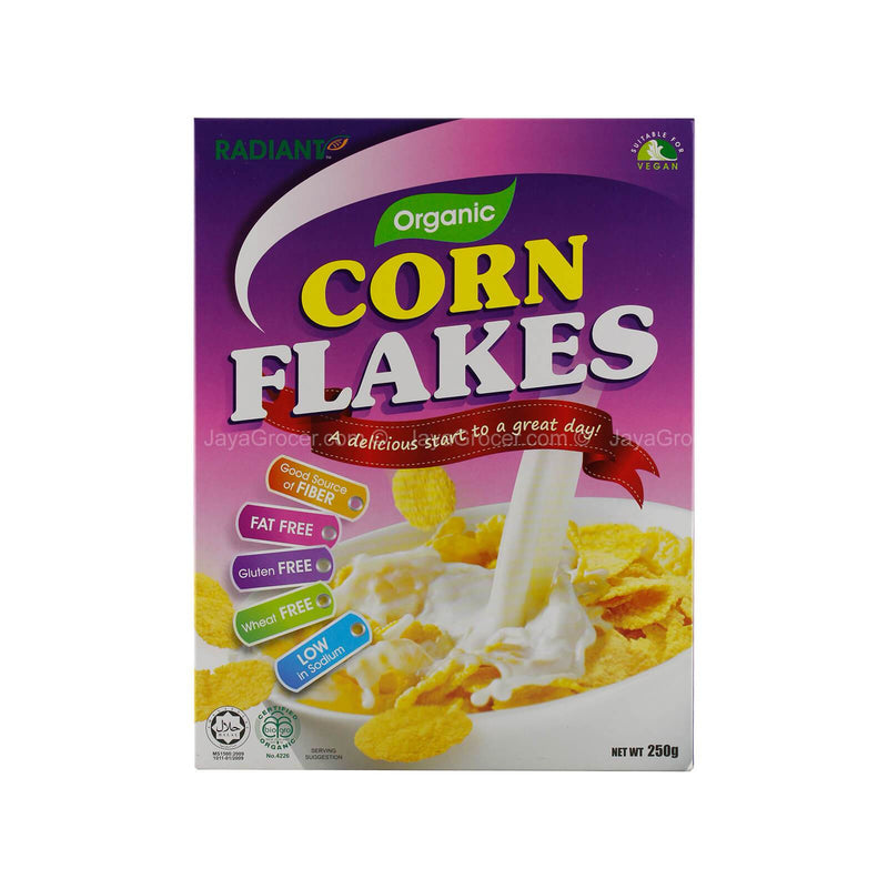 Radiant Whole Food Organic Corn Flakes 250g