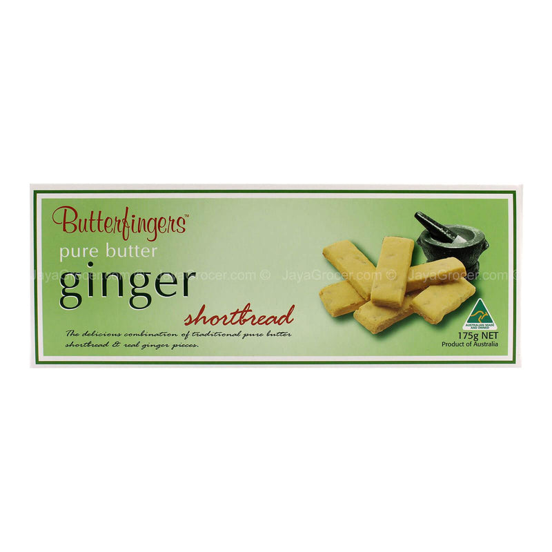 Butterfingers Ginger Pure Butter Shortbread 175g