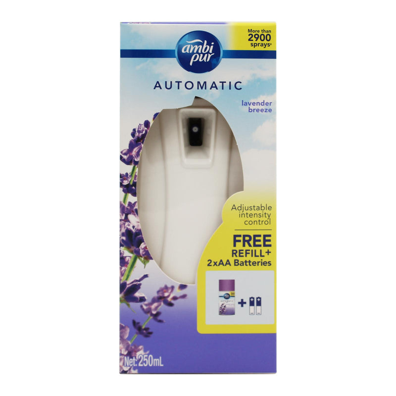 Ambi Pur Automatic Lavender Breeze Spray & Refill 250ml