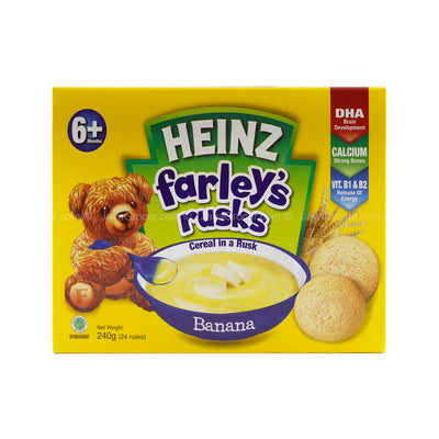 Heinz FarleyÃ¢â‚¬â„¢s Rusks Cereal in A Rusk Banana Flavour (6 months++) 240g