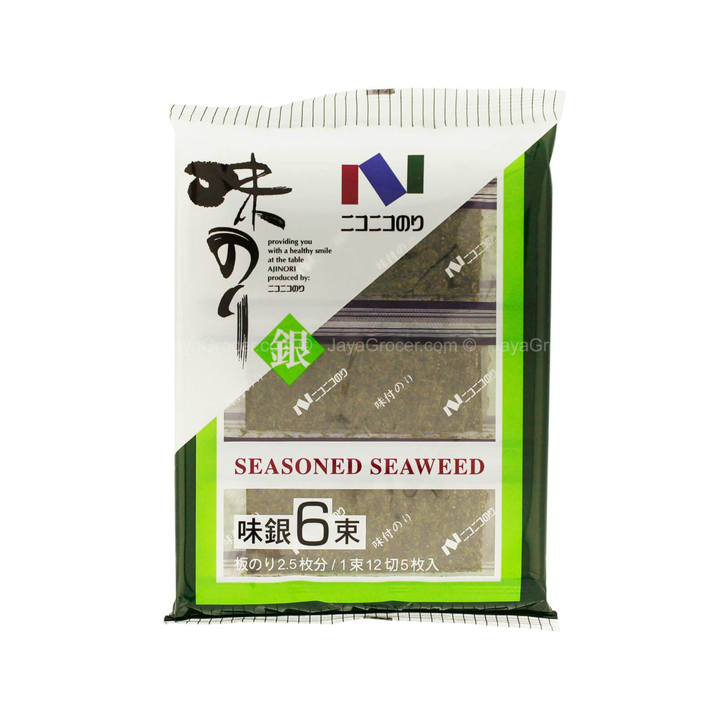 Nico-Nico Aji Gin Silver Grade Seasoned Seaweed 6.75g x 6