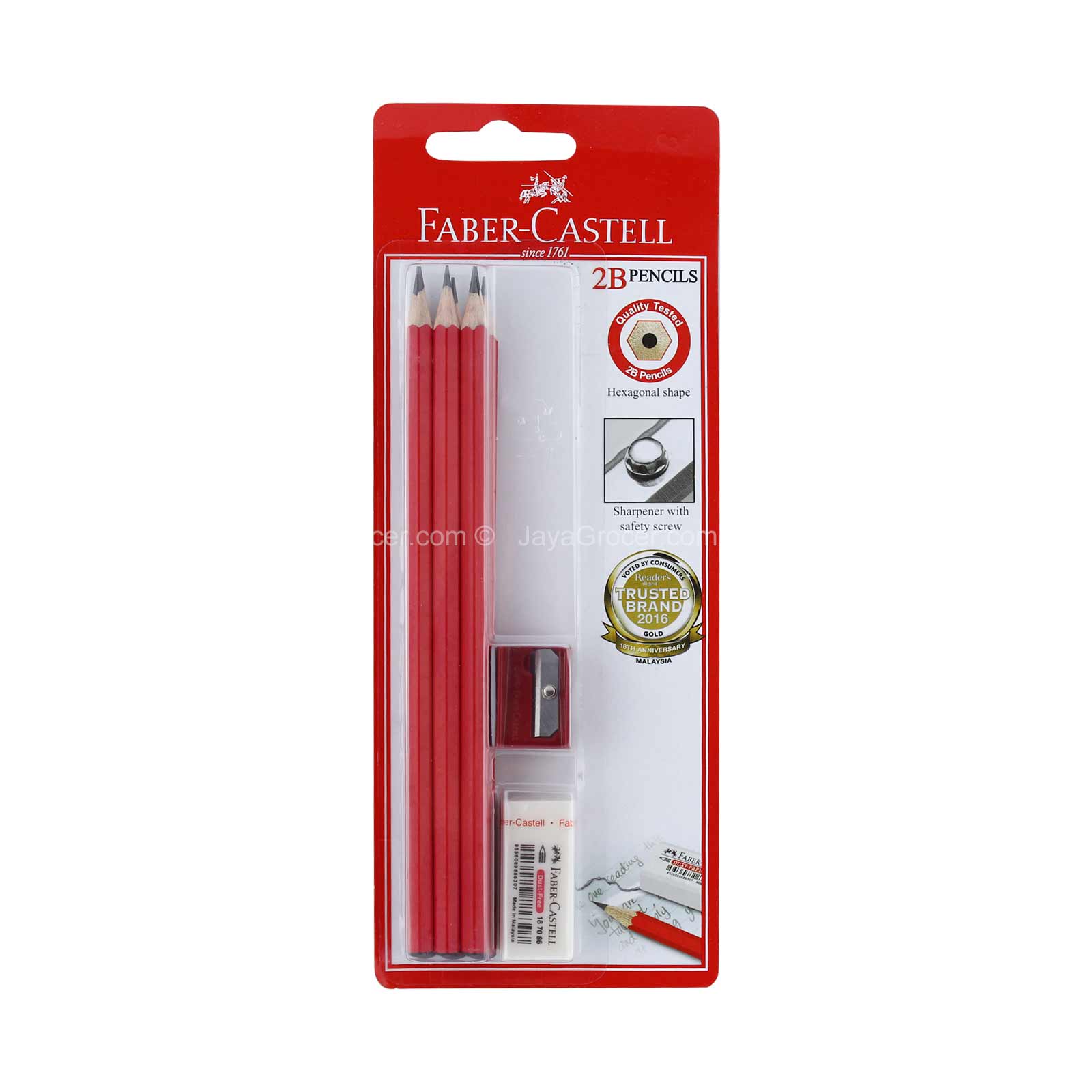 Faber-Castell 2B Pencils 6pcs