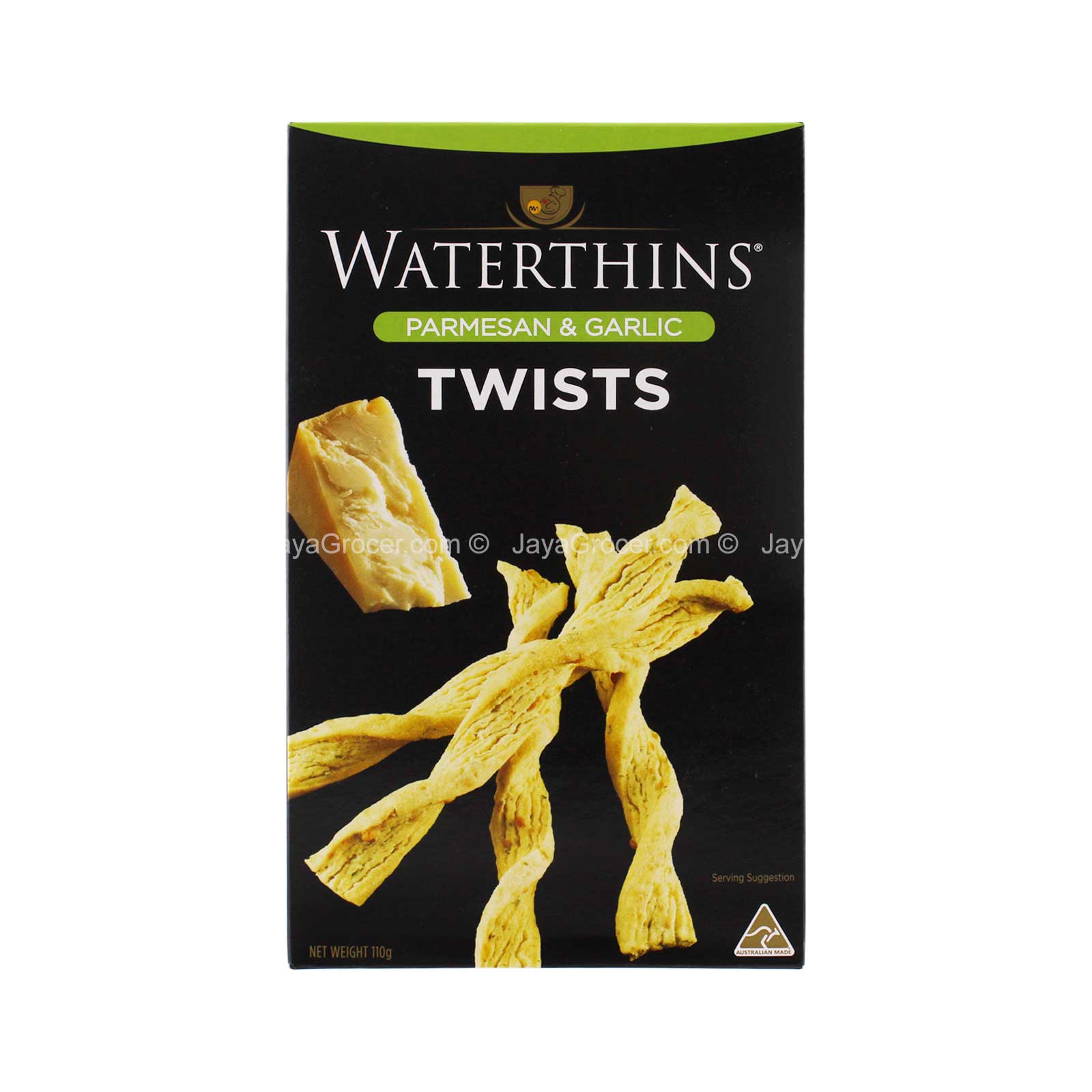 WATERTHINS PARMESAN GARLIC C/TWIST110G*1