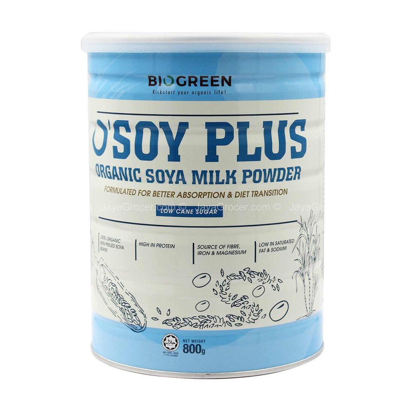 Biogreen O'Soy Plus Soy Milk Drink Mix (Low Cane Sugar) 700g