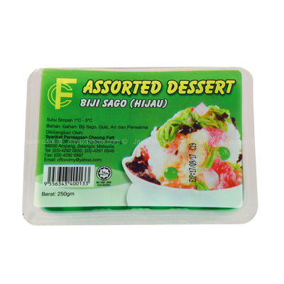 FC Assorted Dessert Green Pearl Sago (Biji Sago Hijau) 250g