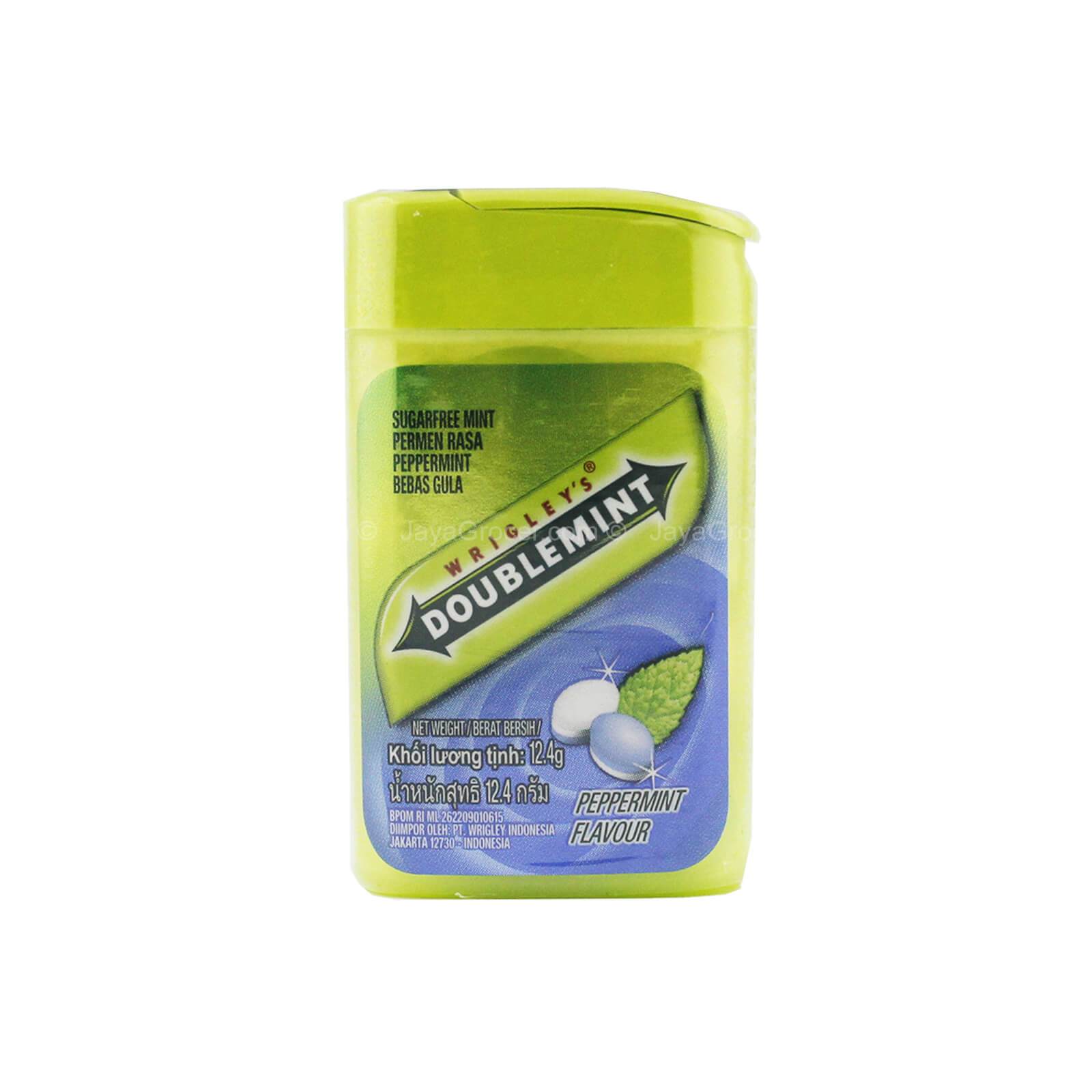 Wrigley's Doublemint Peppermint Flavour Sugar Free Mint 12.4g